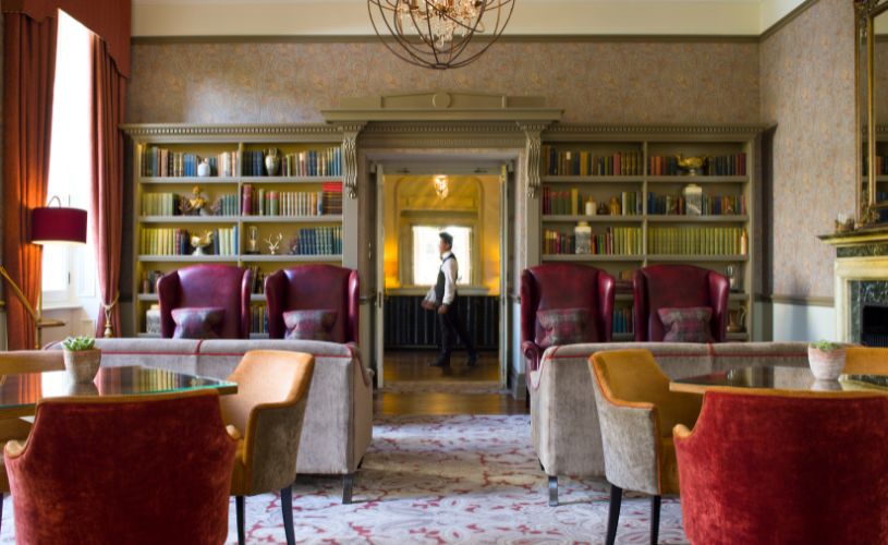Drawing room at the Bath Spa Hotel